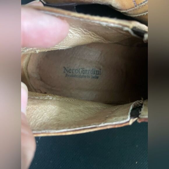 Nero Giardini Brown Leather Pointed Ankle Bootie Sz EU 36 US 6 - Picture 7 of 10